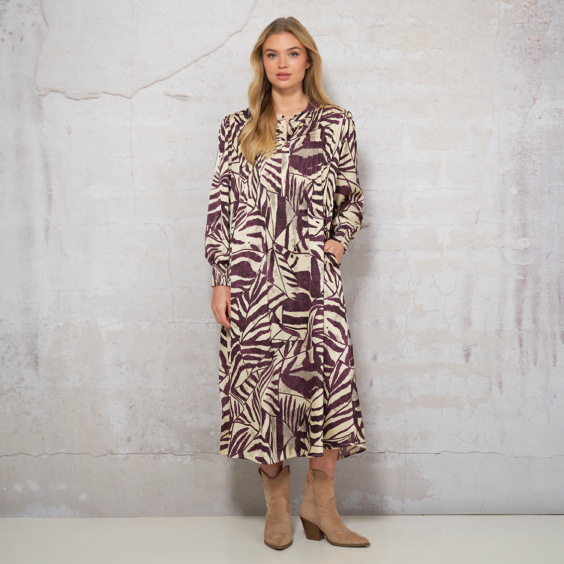 Carla kjóll, plum