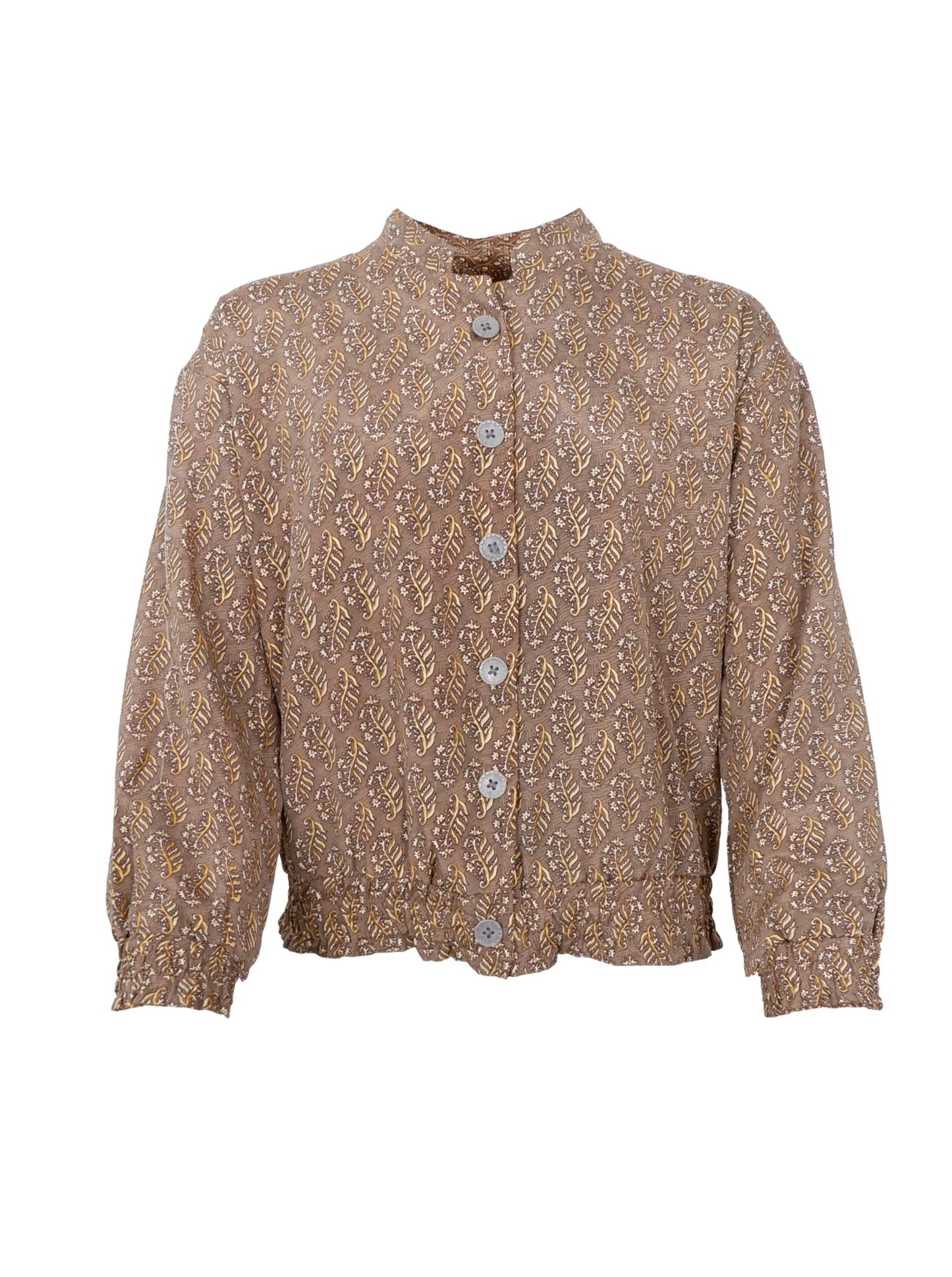 Luna bomber jakki, reversible inde/nougat