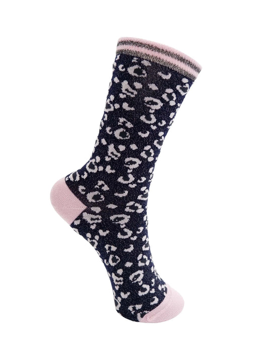 Leo sokkar, navy/rose