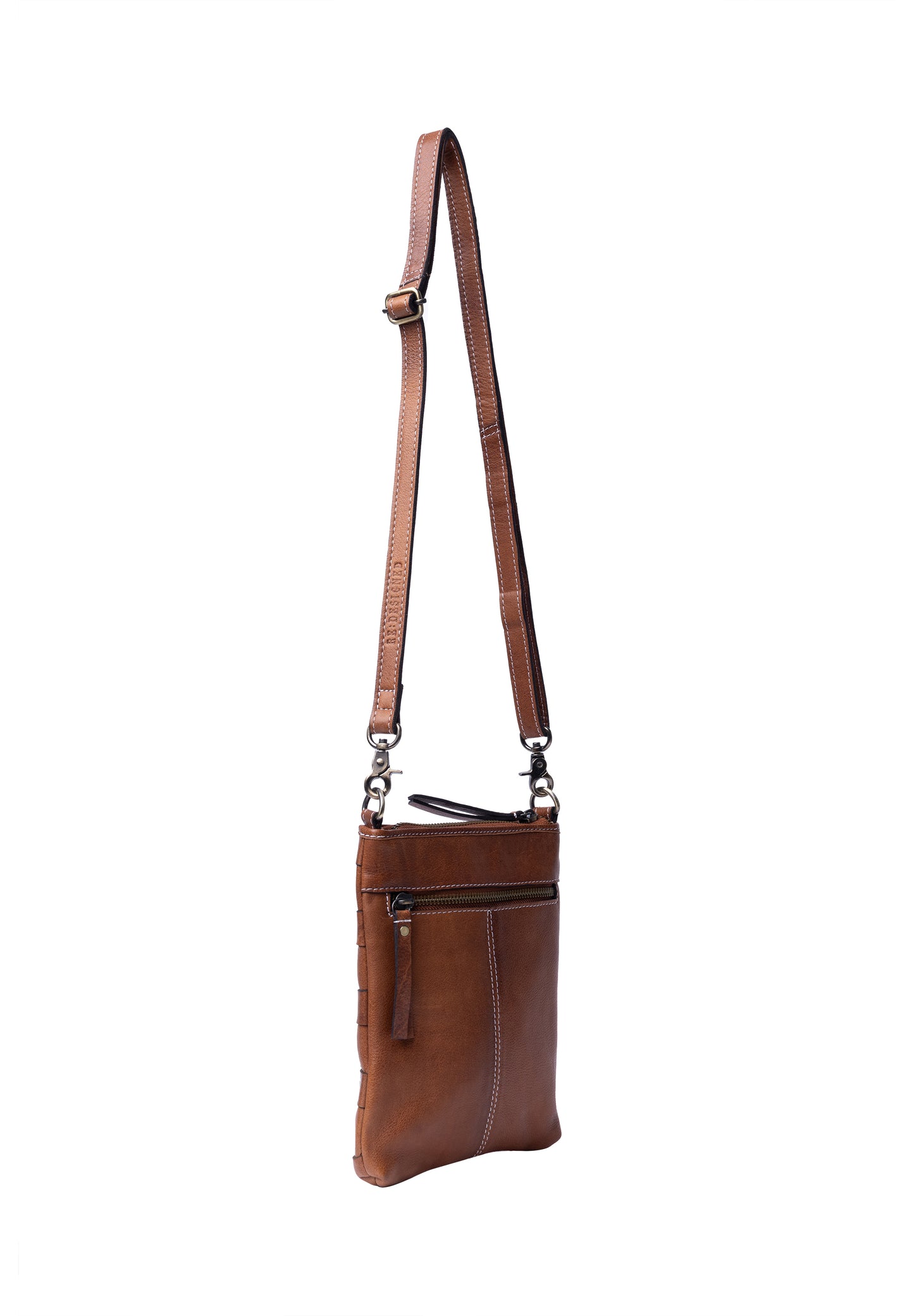 Noor leðurtaska lítil, walnut