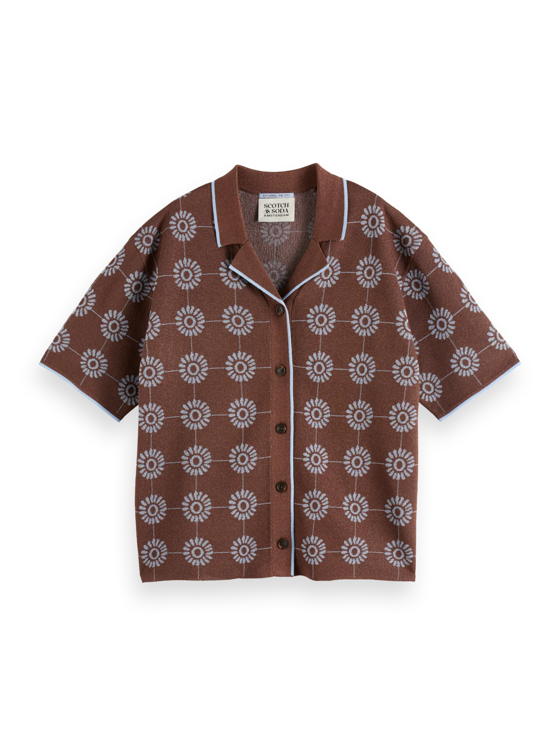 Scotch & Soda knit stuttermablússa