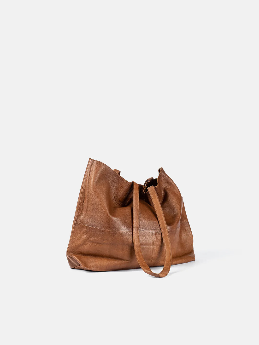 Marlo leðurshopper, walnut