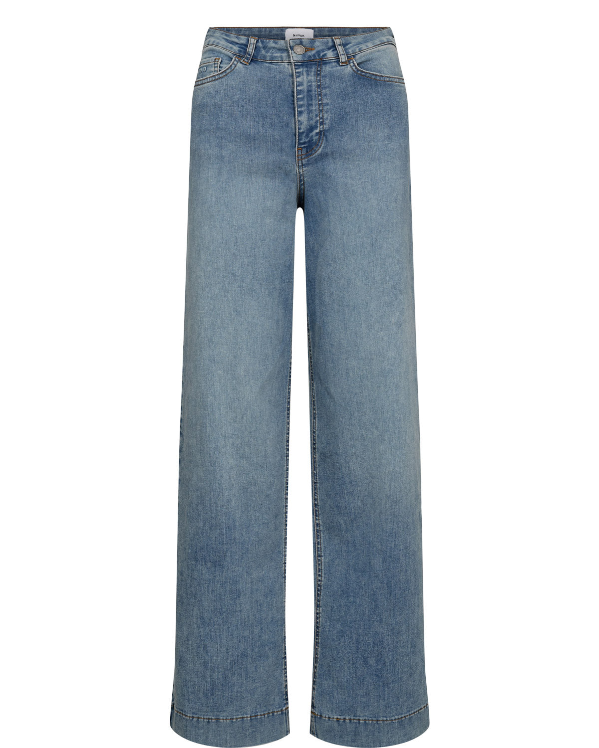 NuParis cropped gallabuxur, ljósbláar -3019