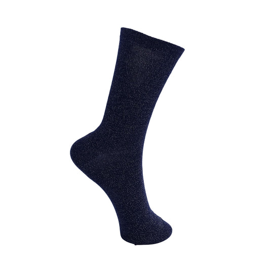 Lurex sokkar, navy