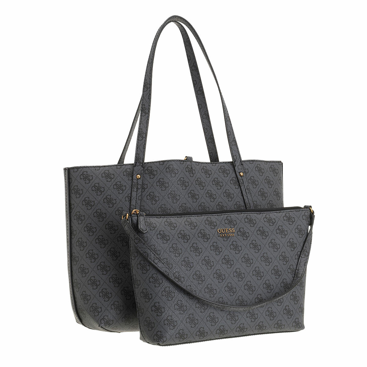 Guess Brenton Tote 3 in 1 veski, svargrátt